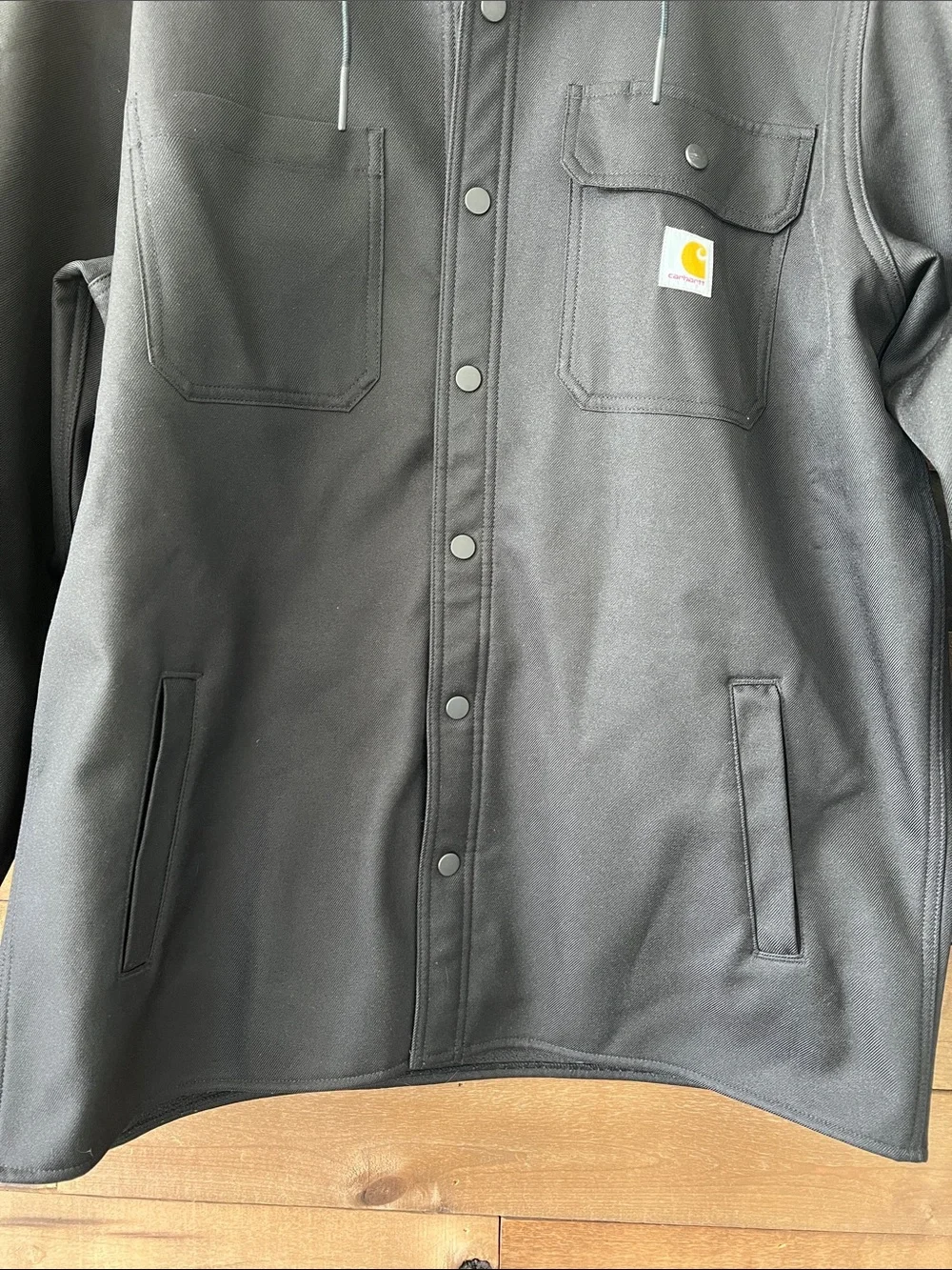 Carhartt Men's Rain Defender Relaxed Fit Heavyweight Hooded Shirt Jacket Large